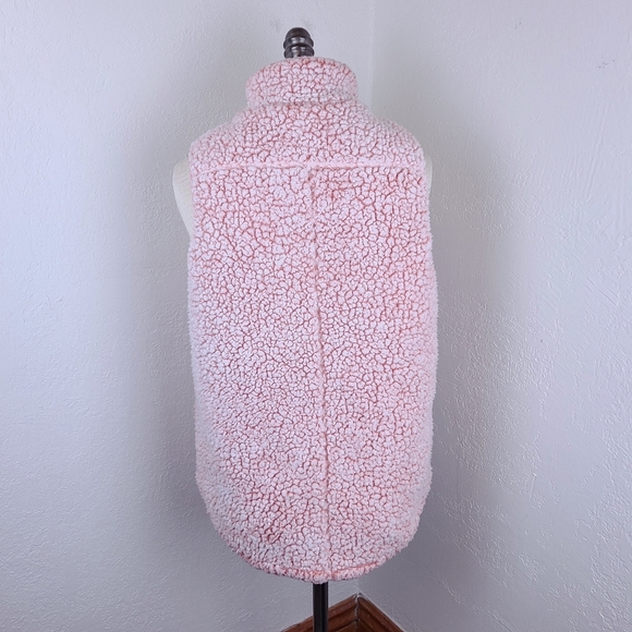 Thread & Supply Pink Zip Up Teddy Vest - Picture 5 of 14